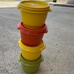 Set of Vintage Tupperware  Servalier bowls